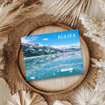 Alaska Snow Glacier Mountain Trip Briefkaart<br><div class="desc">Dit ontwerp is gemaakt door middel van digitale kunst. Pas het aan met je eigen tekst. Het kan worden gepersonaliseerd door op de aanpassingsknop te klikken en de kleur te wijzigen, een naam, initialen of je favoriete woorden toe te voegen. Neem contact met me op colorflowcreations@gmail.com als je dit ontwerp...</div>