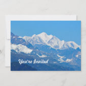 Alaska Snow Mountains Foto Verjaardag Kaart (Voorkant)