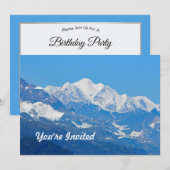 Alaska Snow Mountains Foto Verjaardag Kaart (Voorkant / Achterkant)