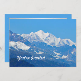 Alaska Snow Mountains Foto Verjaardag Kaart