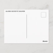 Alaska Sockeye Salmon Briefkaart (Achterkant)