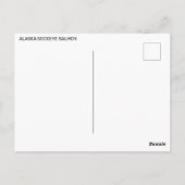 Alaska Sockeye Salmon Briefkaart (Achterkant)