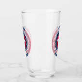Alaska Souvenir Circulaire Typografie Ontwerp Glas (Links)