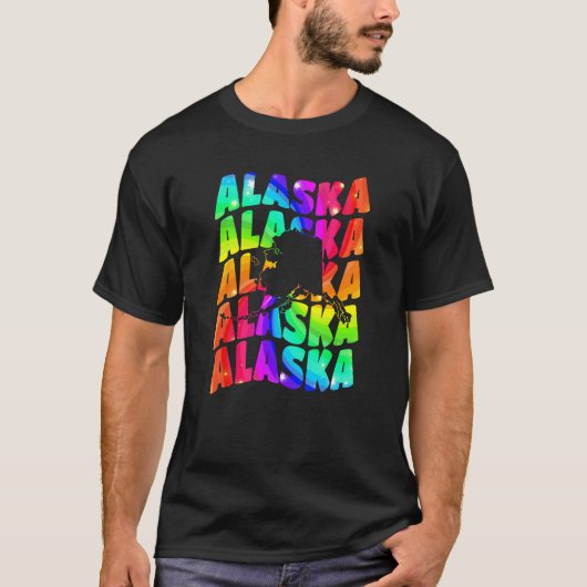 Alaska Souvenir Vakantie Toerist Alaskagebied T-shirt (Voorkant)