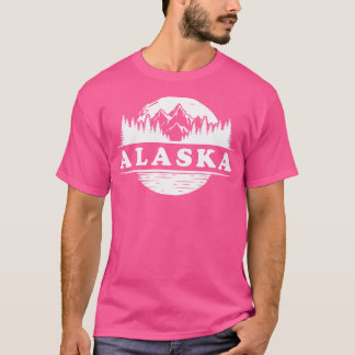 Alaska Souvenir Wandelen Bergen Bos Camping VI T-shirt