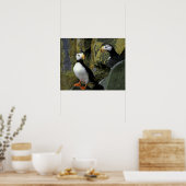 Alaska, St. Paul-eiland, de Pribilofs, gehoornde Poster (Keuken)