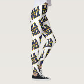 Alaska staat vlag tekstpatroon leggings (Rechts)