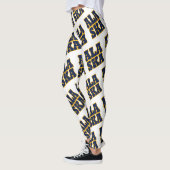 Alaska staat vlag tekstpatroon leggings (Links)