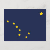 Alaska Staatsvlag Ansichtkaart Grote Beer Poolster Briefkaart (Voorkant)