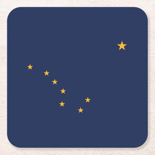 Alaska Staatsvlag Kartonnen Onderzetters (Voorkant)