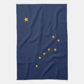 Alaska Staatsvlag Keukenhanddoek (Verticaal)