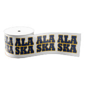 Alaska staatsvlag typografie ontwerp grosgrain lint (Spoel)