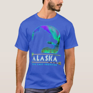 Alaska State Alaskan Wolf met Aurora Borealis Sno T-shirt