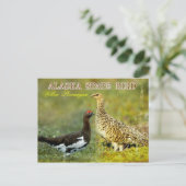 Alaska State Bird - Willow Ptarmigan Briefkaart (Staand voorkant)