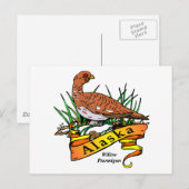 Alaska State Bird - Willow Ptarmigan Briefkaart (Voorkant / Achterkant)