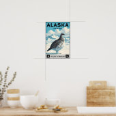 Alaska State Bird - Willow Ptarmigan Vintage Poster (Keuken)