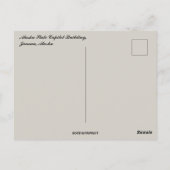 Alaska State Capitol Building Briefkaart (Achterkant)