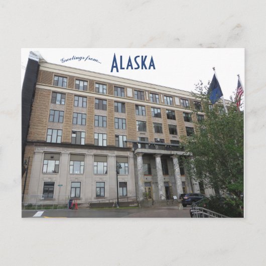 Alaska State Capitol Building Briefkaart (Voorkant)