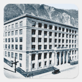 Alaska State Capitol in juni 1930 Vierkante Sticker