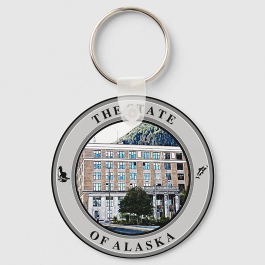 Alaska State Capitol Sleutelhanger (Voorkant)