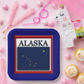 Alaska State Flag 9" Papieren Bordje (Feest)