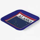 Alaska State Flag 9" Papieren Bordje (Gebogen)