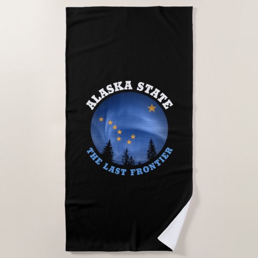 ALASKA STATE FLAG BEACH TOWEL STRANDLAKEN (Voorkant)