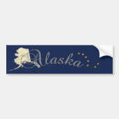 Alaska State Flag Bumpersticker (Voorkant)