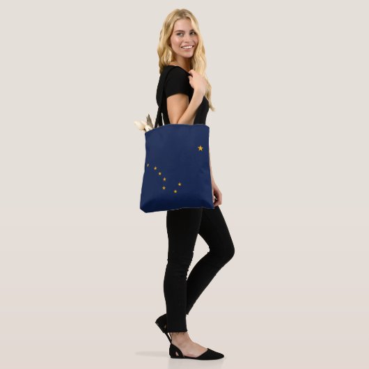 Alaska State Flag Canvas tas (Op model)