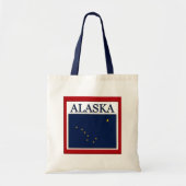 Alaska State Flag Design Budget Canvas Canvas tas (Voorkant)