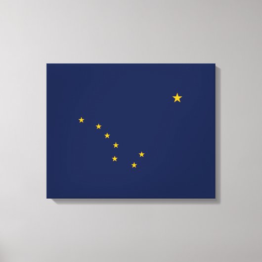 Alaska State Flag Design Canvas Afdruk (Voorkant)