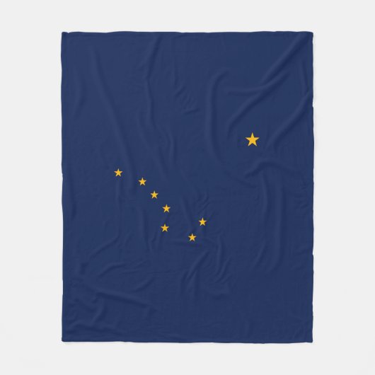 Alaska State Flag Design Fleece Deken (Voorkant)