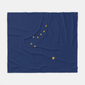 Alaska State Flag Design Fleece Deken (Voorkant (Horizontaal))