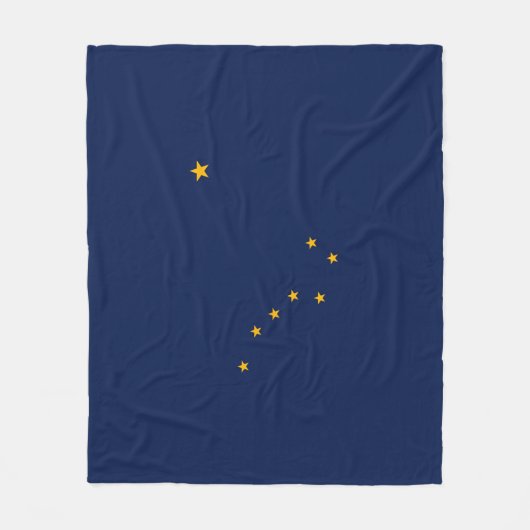 Alaska State Flag Design Fleece Deken (Voorkant)