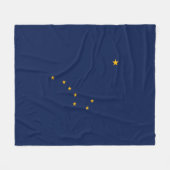 Alaska State Flag Design Fleece Deken (Voorkant (Horizontaal))