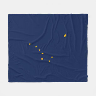 Alaska State Flag Design Fleece Deken