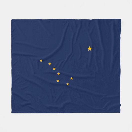 Alaska State Flag Design Fleece Deken (Voorkant (Horizontaal))