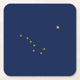 Alaska State Flag Design Kartonnen Onderzetters