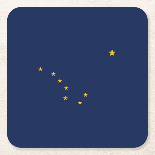 Alaska State Flag Design Kartonnen Onderzetters (Voorkant)