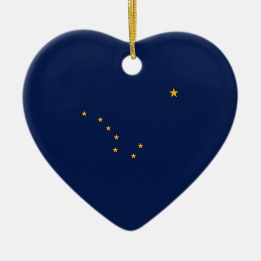 Alaska State Flag Design Keramisch Ornament (Voorkant)