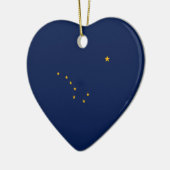 Alaska State Flag Design Keramisch Ornament (Links)