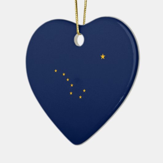 Alaska State Flag Design Keramisch Ornament (Links)