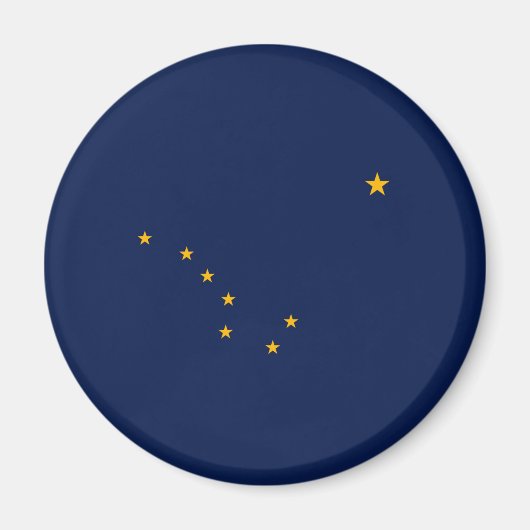 Alaska State Flag Design Magneet (Voorkant)