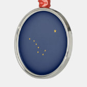 Alaska State Flag Design Metalen Ornament (Links)