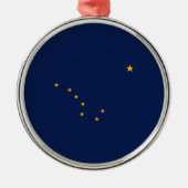 Alaska State Flag Design Metalen Ornament (Voorkant)