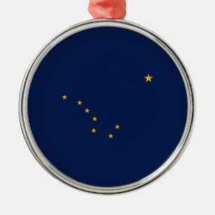 Alaska State Flag Design Metalen Ornament