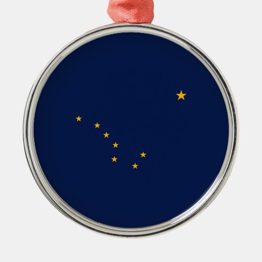 Alaska State Flag Design Metalen Ornament (Voorkant)