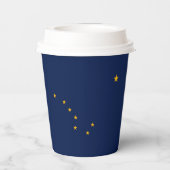 Alaska State Flag Design Papieren Bekers (Achterkant)