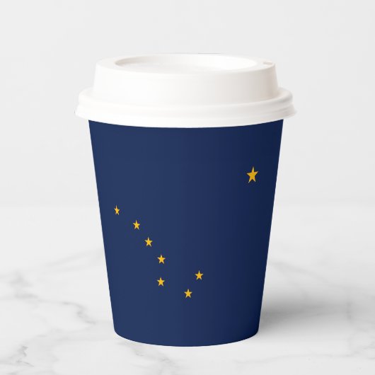 Alaska State Flag Design Papieren Bekers (Voorkant)