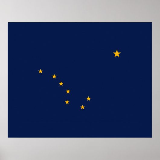 Alaska State Flag Design Poster (Voorkant)